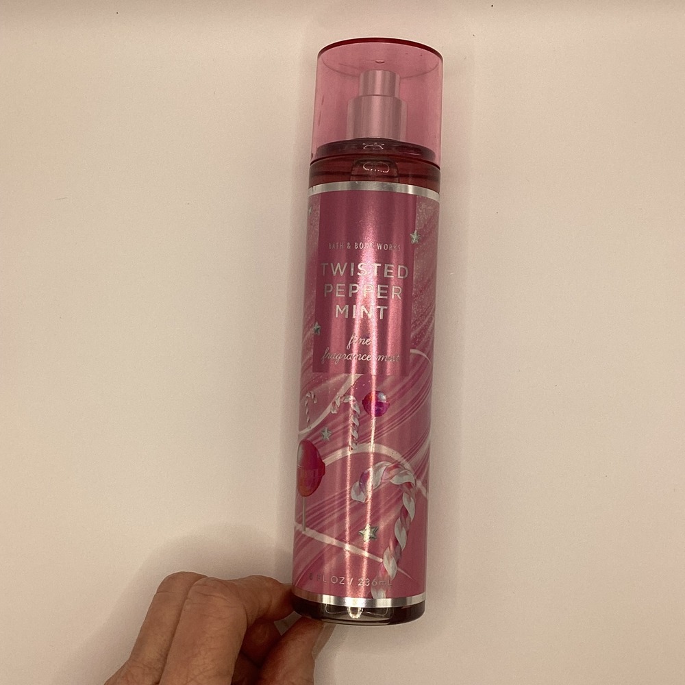 Bath & Body Works Twisted Peppermint Fine Fragrance Mist 8 fl oz Pink Spray